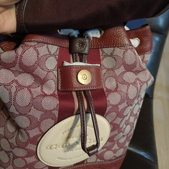 Coach Signature Dempsey Backpack & Wallet NWT - Picture 3 of 13